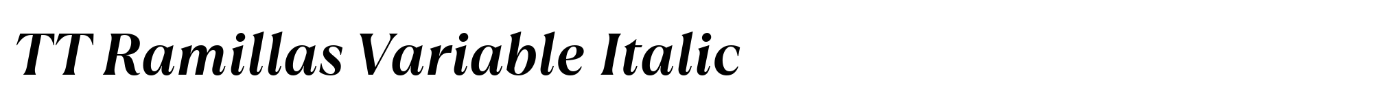 TT Ramillas Variable Italic image